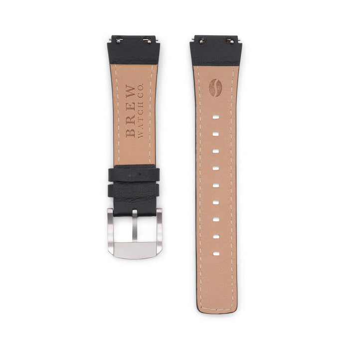 Metric Lite - Leather Strap in Black 18.00mm