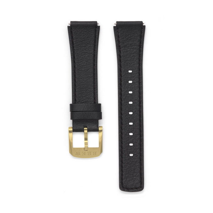 Metric Lite - Leather Strap in Black 18.00mm
