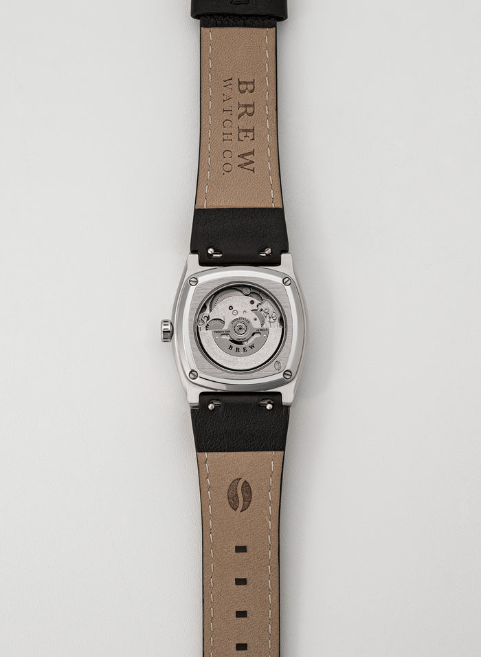 Metric Lite - Leather Strap in Black 18.00mm