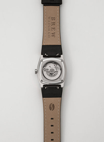 Metric Lite - Leather Strap in Black 18.00mm