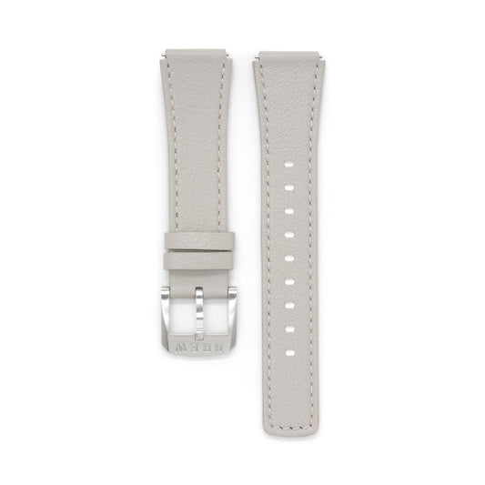 Metric Lite - Leather Strap in Grey 18.00mm