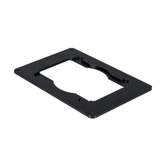 Microscope Stage Insert, Slide and Petri Dish Holder, 128x86mm, 88x58mm, SKU BM13065252, three quarter front view