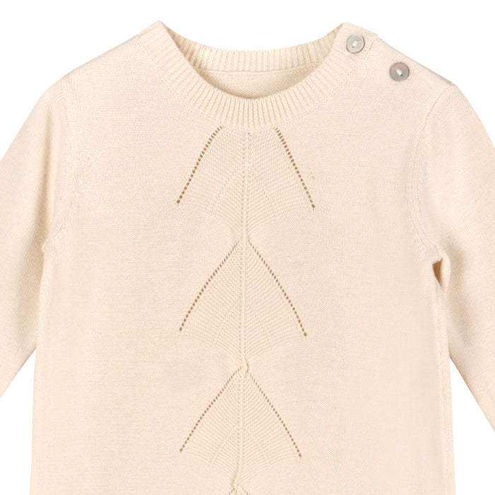 Milan Pointelle Knit Baby Sleep Gown & Hat Set