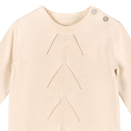 Milan Pointelle Knit Baby Sleep Gown & Hat Set