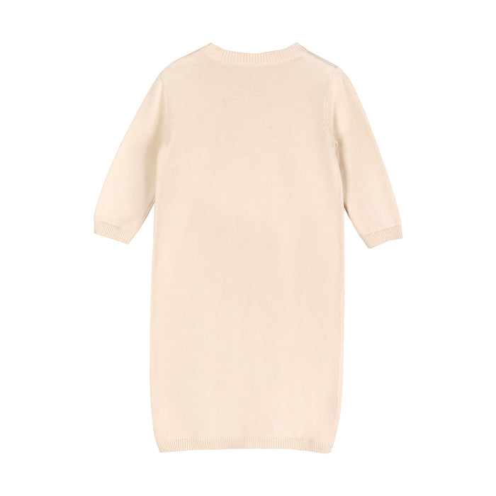 Milan Pointelle Knit Baby Sleep Gown & Hat Set