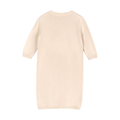 Milan Pointelle Knit Baby Sleep Gown & Hat Set