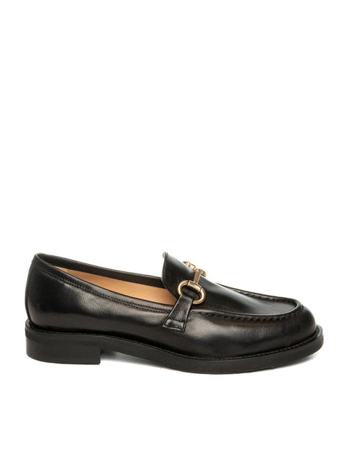 FRANCO RUSSO Mocassino nappa nero 8002 NAPPA-NERO