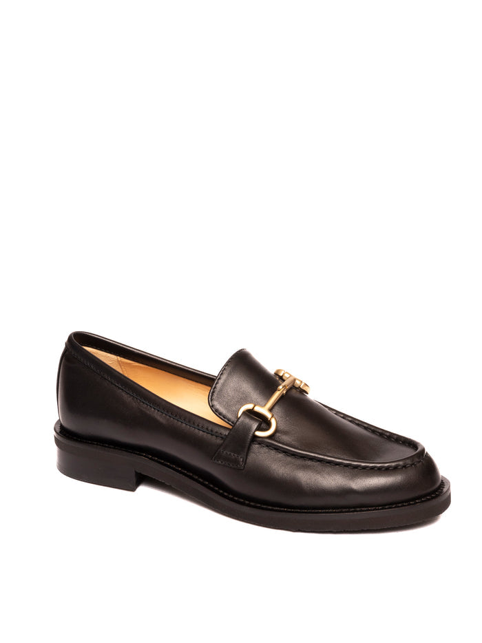 FRANCO RUSSO Mocassino nappa nero 8002 NAPPA-NERO