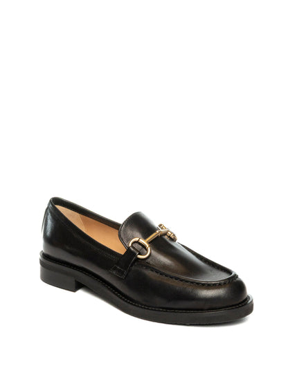 FRANCO RUSSO Mocassino nappa nero 8002 NAPPA-NERO