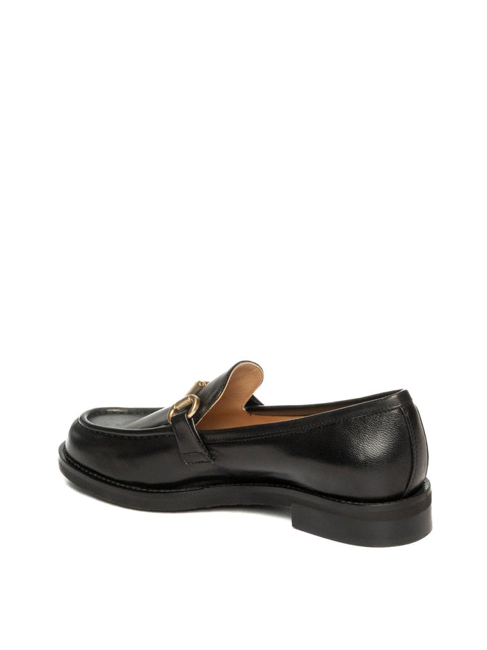 FRANCO RUSSO Mocassino nappa nero 8002 NAPPA-NERO