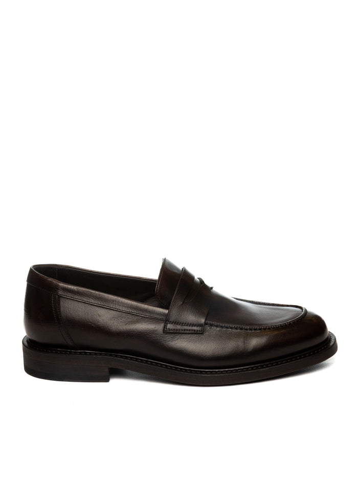 PANTANETTI Mocassino pelle bordeaux 16920 LAGOS-AUBERGINE