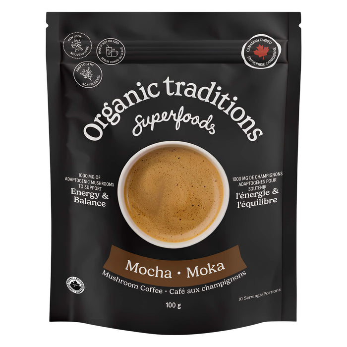 Package of Organic Traditions Mocha 100g