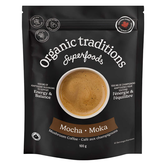 Package of Organic Traditions Mocha 100g
