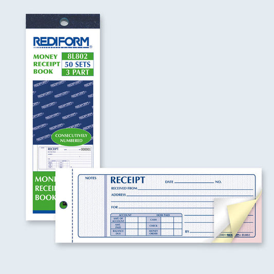 Money Receipt Book 8L802