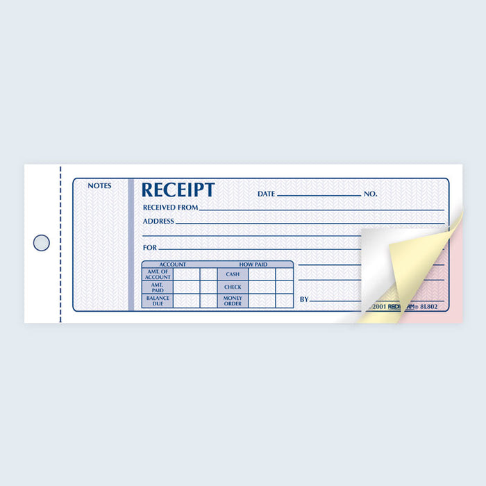 Money Receipt Book 8L802
