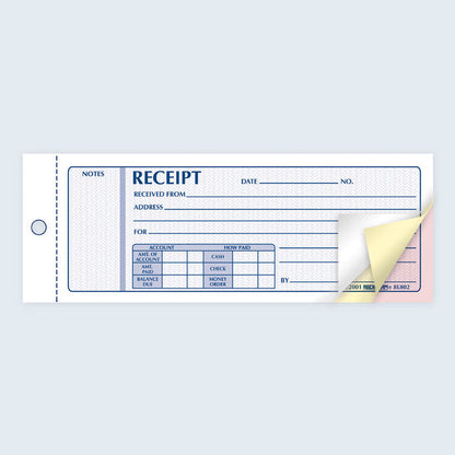 Money Receipt Book 8L802