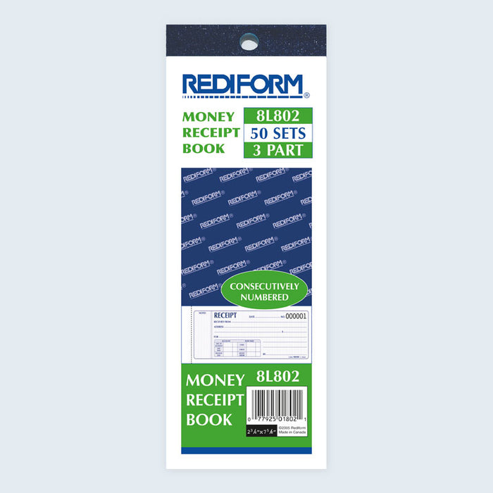 Money Receipt Book 8L802