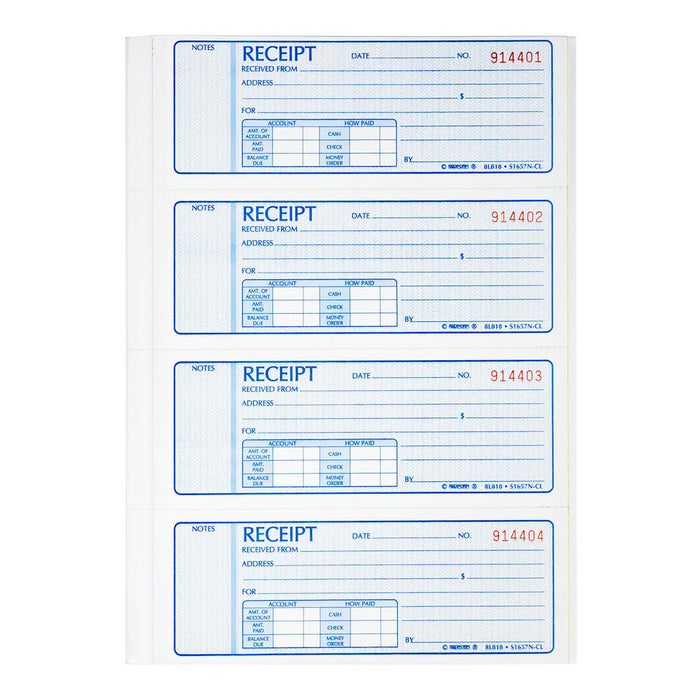 Money Receipt Book 8L818