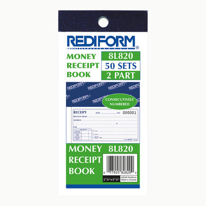 Money Receipt Book 8L820