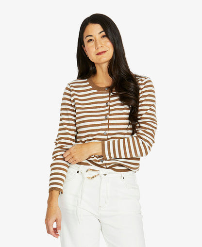 Mono Stripe Cardigan