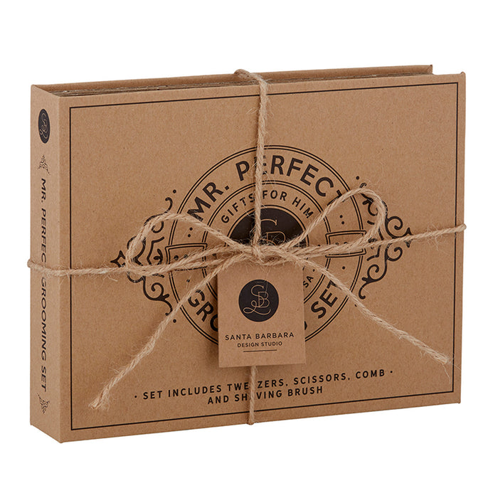Mr. Perfect Grooming Set Book Box - Madison's Niche