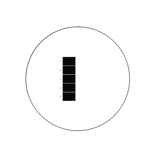 Multiple Scale Reticle ( Dia. 24mm), SKU RT20122162, three quarter front view