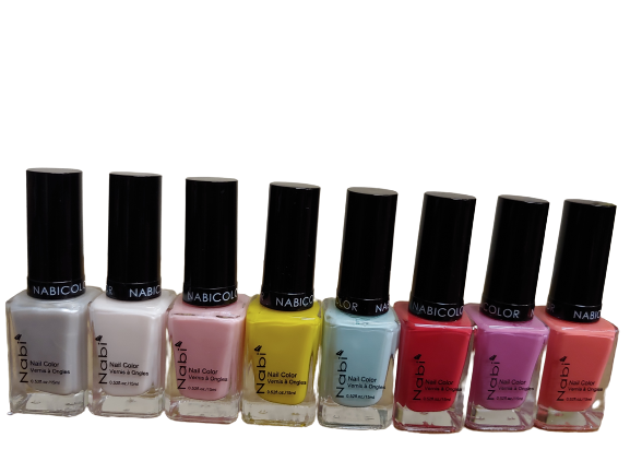 N48R-P - 8 PCS Nabi 5 Nail Polish Set P