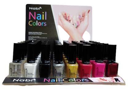 N48R-R - 8 PCS Nabi 5 Nail Polish Set R