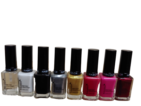 N48R-R - 8 PCS Nabi 5 Nail Polish Set R