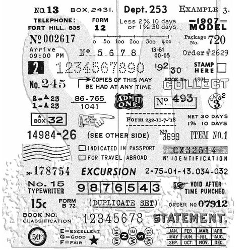 NEW! Tim Holtz Cling Rubber Stamp - Tidbits - NOW SHIPPING!