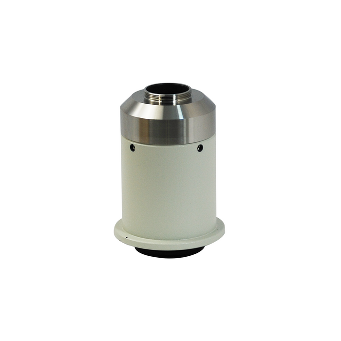 Nikon Compatible 0.8X Microscope Camera Coupler C-Mount Adapter 38mm, SKU CP29541402, three quarter front view