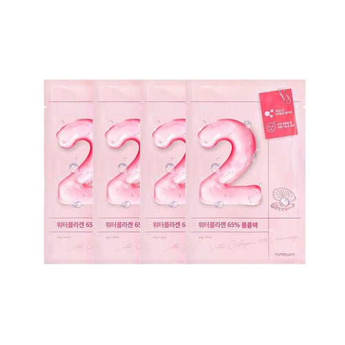 NO. 2 WATER 65% VOLUMING SHEET MASK - Set 4 Masti Pentru Hidratare Si Elasticitate - skinseen.ro