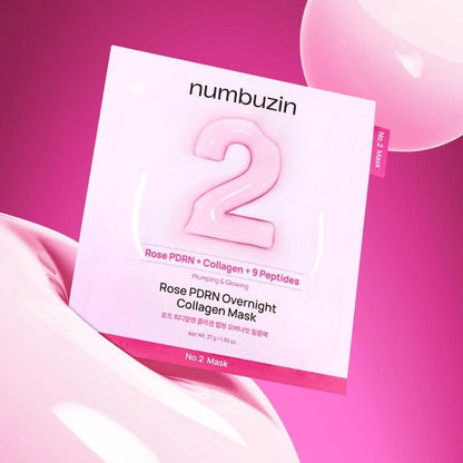 NO.2 ROSE PDRN COLLAGEN PLUMPING SHEET MASK - Masca Tip Hidrogel Cu Efect Intens De Hidratare Si Plumping - skinseen.ro