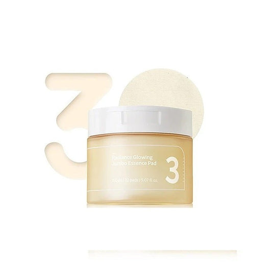 NO.3 RADIANCE GLOWING JUMBO ESSENCE PAD - Dischete Iuminatoare Pentru Fata - skinseen.ro