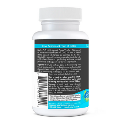 Nordic CoQ10 Ubiquinol Sport by Nordic Naturals