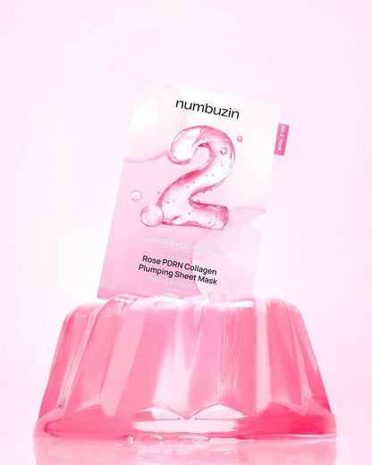 Numbuzin No.2 Overnight Rose PDRN Overnight Collagen Mask 4 pcs