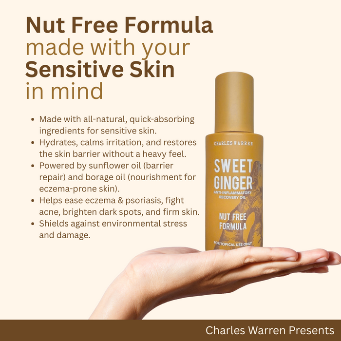 [Nut-Free] Sweet Ginger Dry Oil for Sensitive Skin