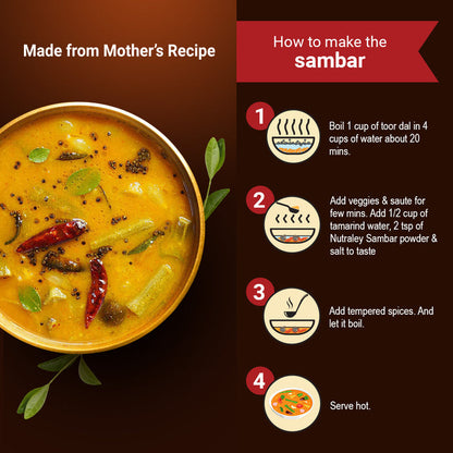 Nutraley Sambar Powder (Traditional Tamil Nadu Style) 200g