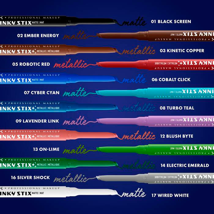 NYX Professional Makeup Metallic Epic Inky Stix Cream Gel Eyeliner 0.03oz/ 0.1g