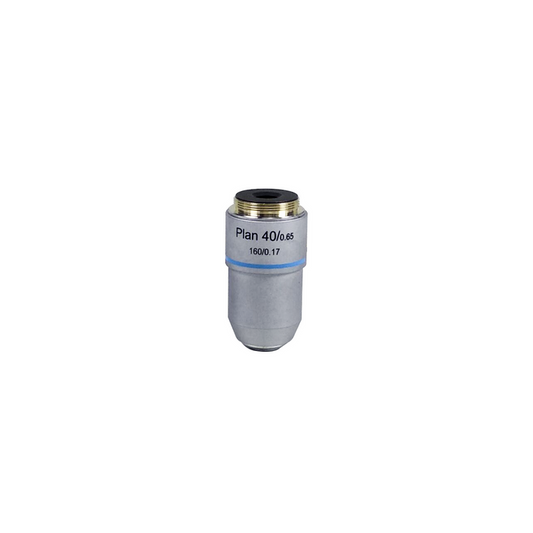 Objective Working Distance 0.62mm 40X Plan Achromatic Objective, SKU BM02513531, three quarter front view