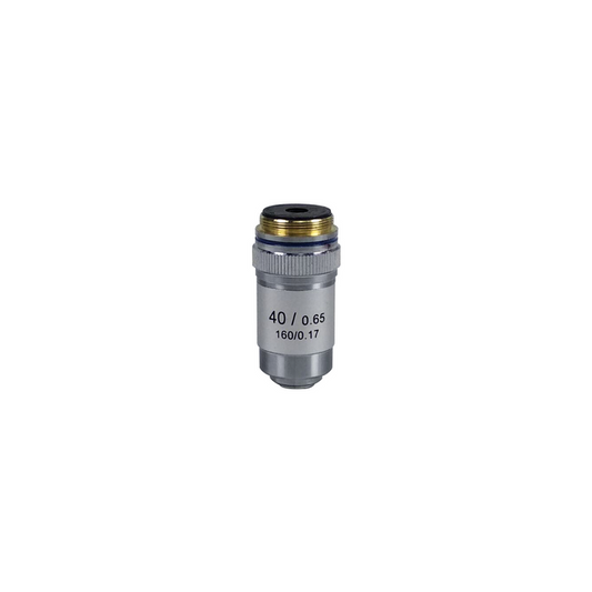 Objective Working Distance 0.66mm 40X Achromatic Objective, SKU BM02503511, three quarter front view