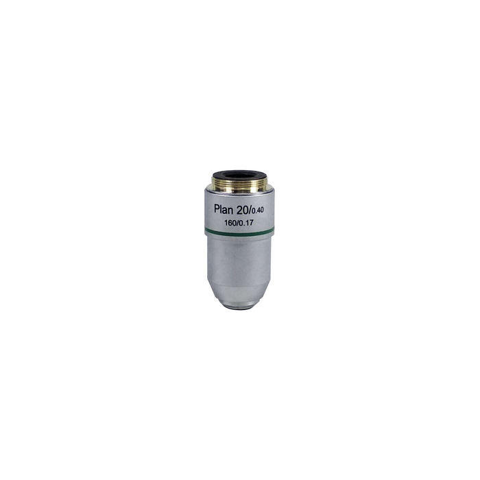 Objective Working Distance 1.16mm 20X Plan Achromatic Objective, SKU BM02513431, three quarter front view