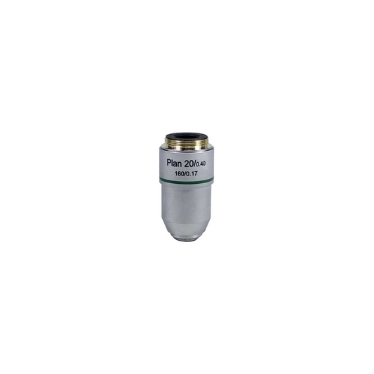 Objective Working Distance 1.16mm 20X Plan Achromatic Objective, SKU BM02513431, three quarter front view