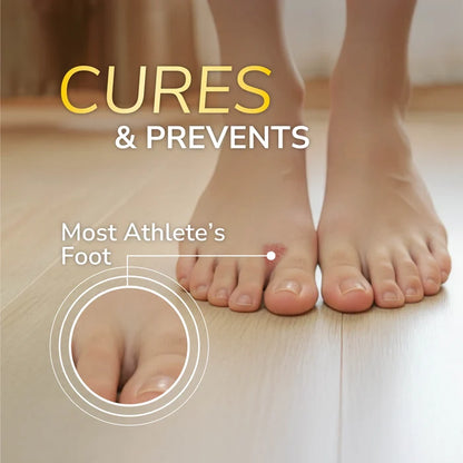 Athlete's Foot antifungal cream benefits shown on bare feet