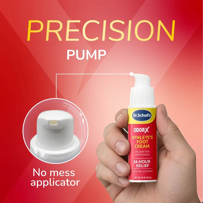 Athlete's Foot antifungal cream precision pump with no-mess applicator