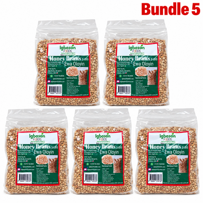 Oloyin Beans by Igbansan Foods, authentic Nigerian honey beans with a naturally creamy texture and mildly sweet flavor, ideal for traditional bean porridge, akara, moi moi, and everyday meals.
