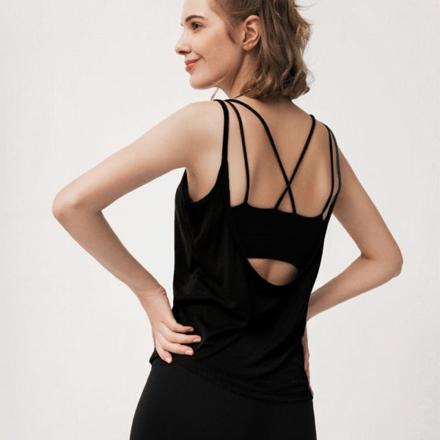 Open Back Sexy Suspender Vest