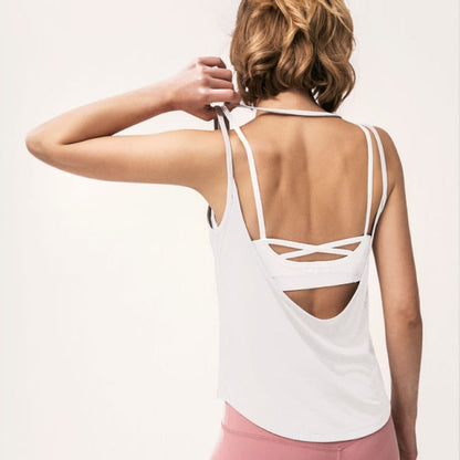 Open Back Sexy Suspender Vest