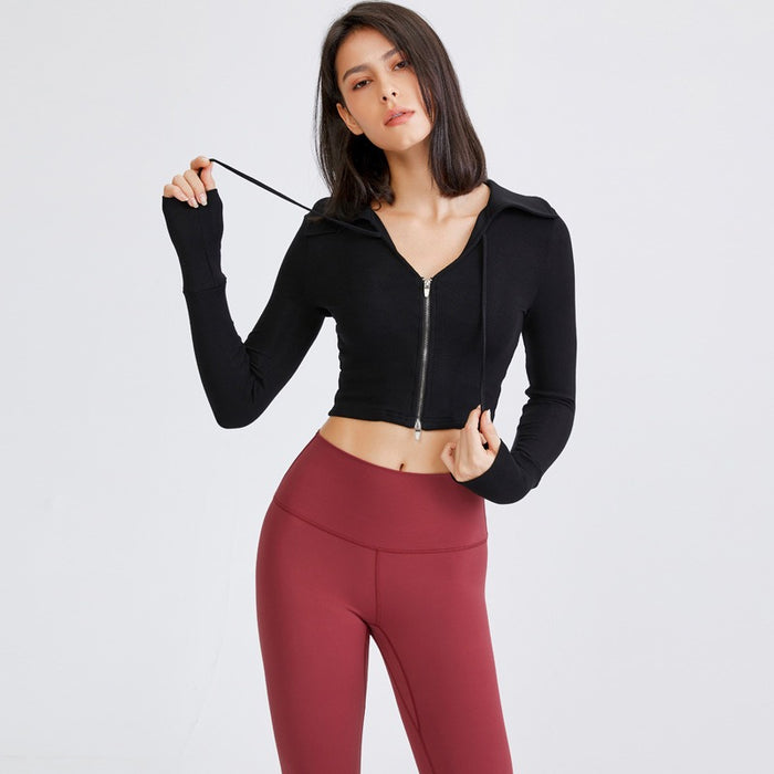 Open Front Ribbed Long Sleeve