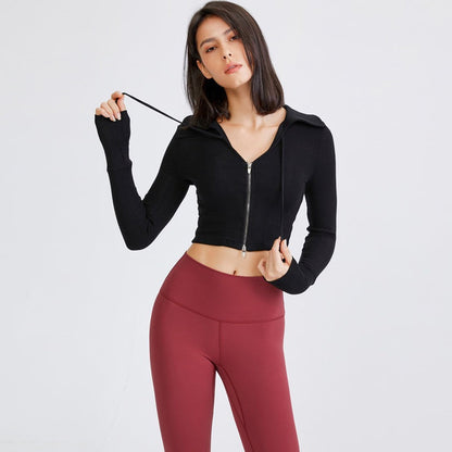 Open Front Ribbed Long Sleeve